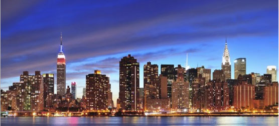 Banner image showing new york city