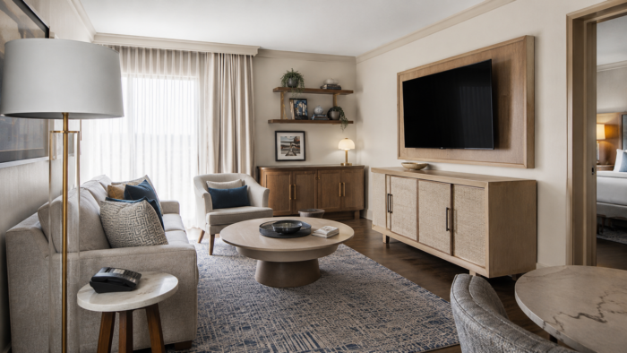 Interior of hotel room