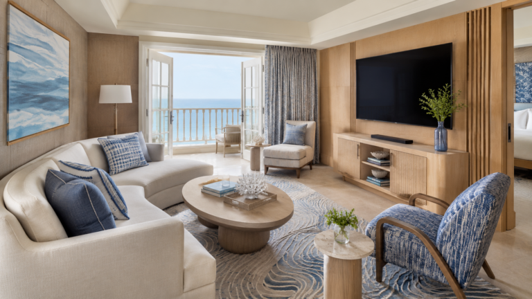 Interior of coastal beach luxury hotel